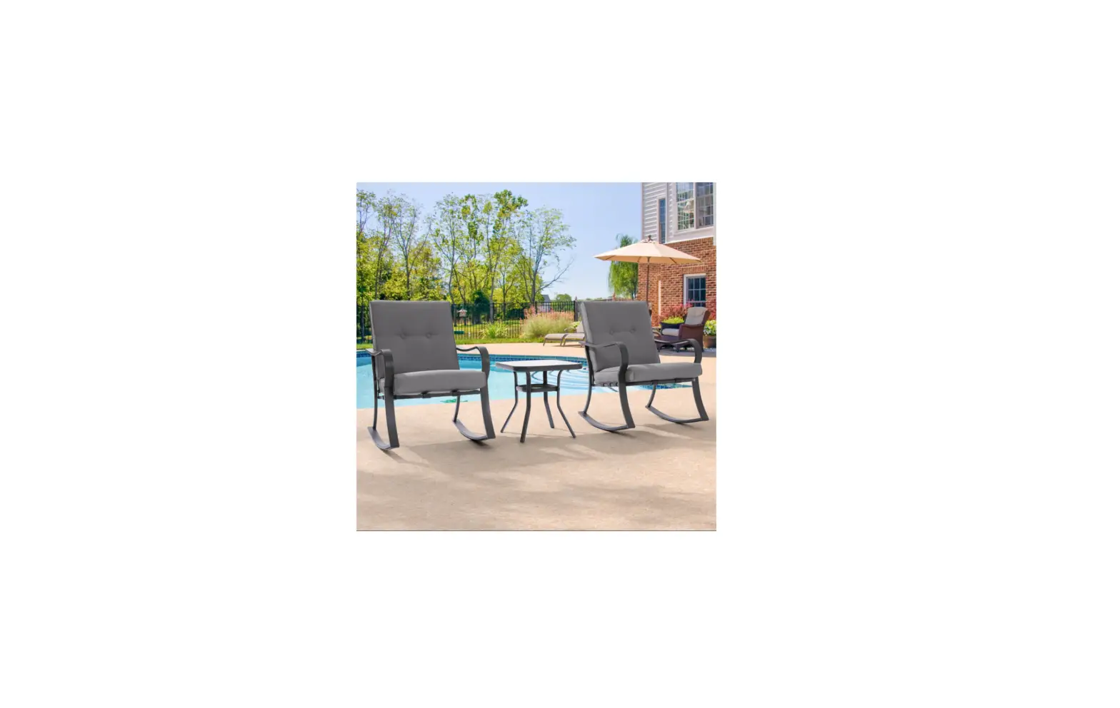Acegoses 3-piece Outdoor Bistro Set With Coffee Table Instructions