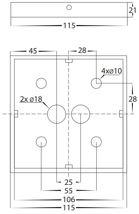 HAVIT-Lightning-HV1628T-BLK-240V-SQ-Divad-Bollard-Light-FIG-1