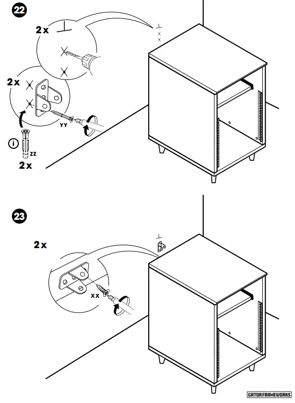 GATOR FRAMEWORKS GFW-ELITEDESKRK Elite Workstation -22