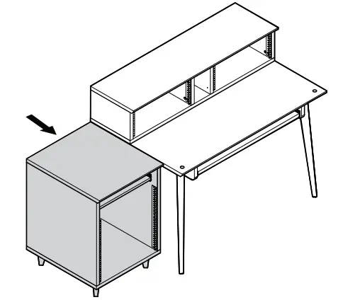 GATOR FRAMEWORKS GFW-ELITEDESKRK Elite Workstation -RACK TABLE