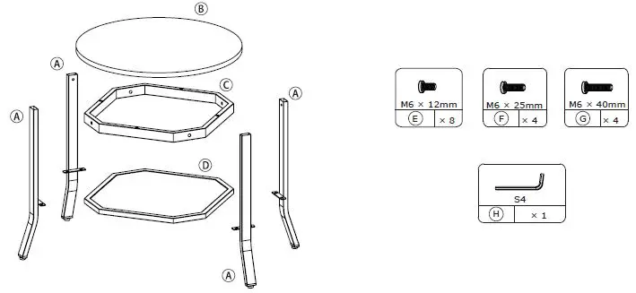 GYMAX GYM09741 2-Tier Sofa End Side Table-1