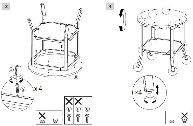 GYMAX GYM09741 2-Tier Sofa End Side Table-3