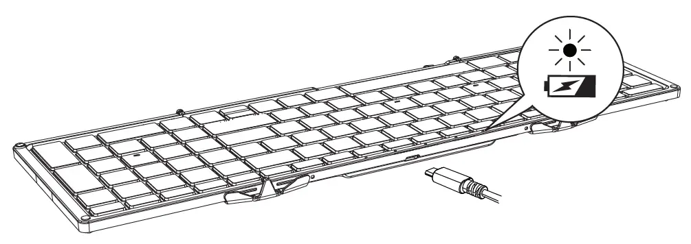ProtoArc XK01 Foldable Full-Size Wireless Keyboard 18