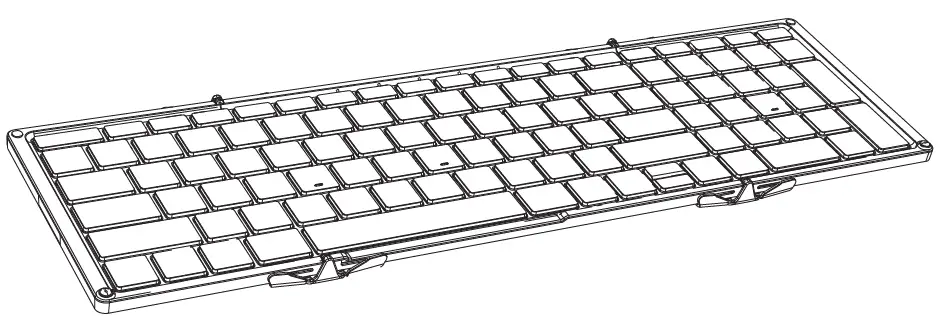 ProtoArc XK01 Foldable Full-Size Wireless Keyboard 2