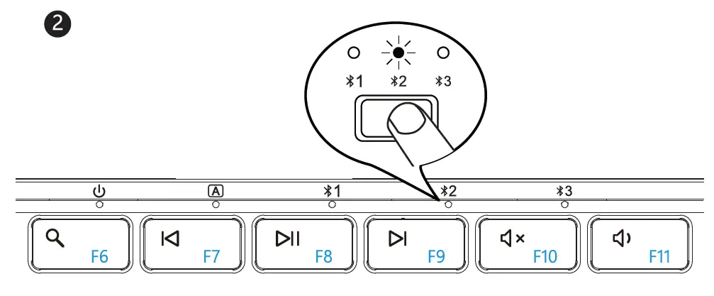 ProtoArc XK01 Foldable Full-Size Wireless Keyboard 3