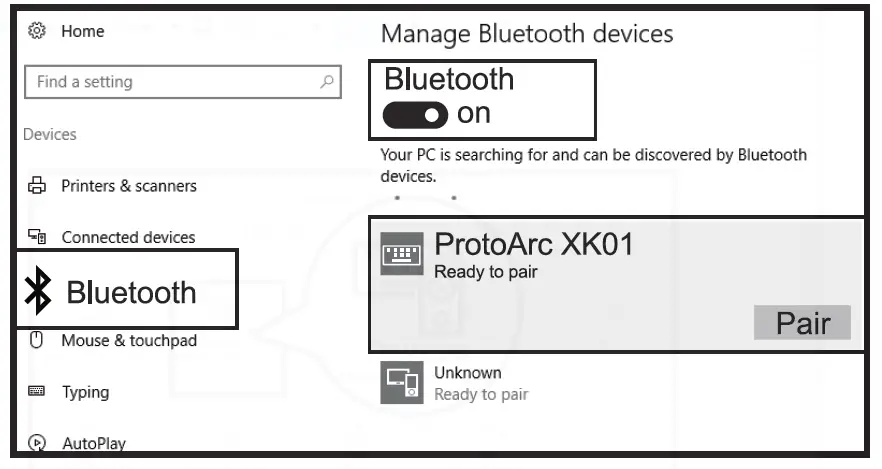 ProtoArc XK01 Foldable Full-Size Wireless Keyboard 6