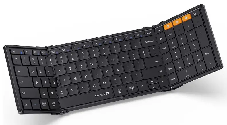 ProtoArc XK01 Foldable Full-Size Wireless Keyboard