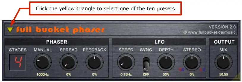 fullbucket Music Phaser Plugin VST VST3 Audio Unit - fullbucket Music Phaser Plugin VST VST3 Audio Unit