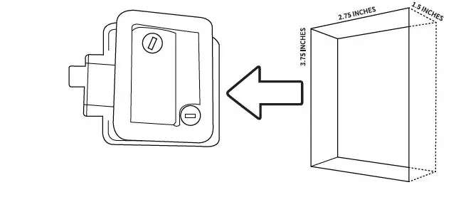 Dongguan Yujie Electronic Technology YJ-C01 RV Door Keyless Handle Lock-1