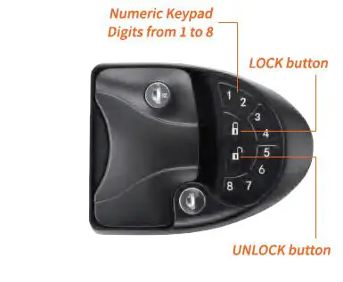 Dongguan Yujie Electronic Technology YJ-C01 RV Door Keyless Handle Lock-7