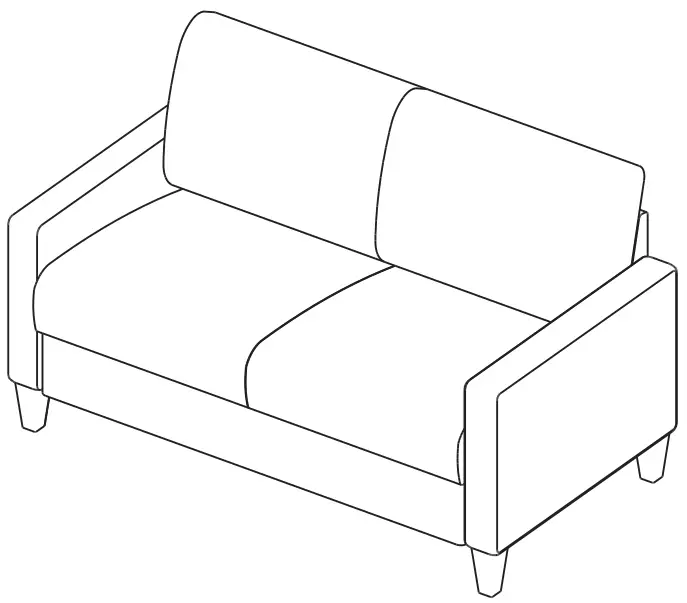homestyles 6800 60 Outdoor Loveseat