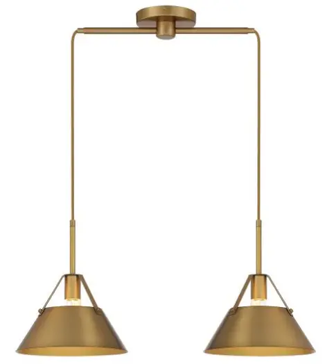 SAVOY-HOUSE-M100107NB 2-Light-Linear-Chandelier-product