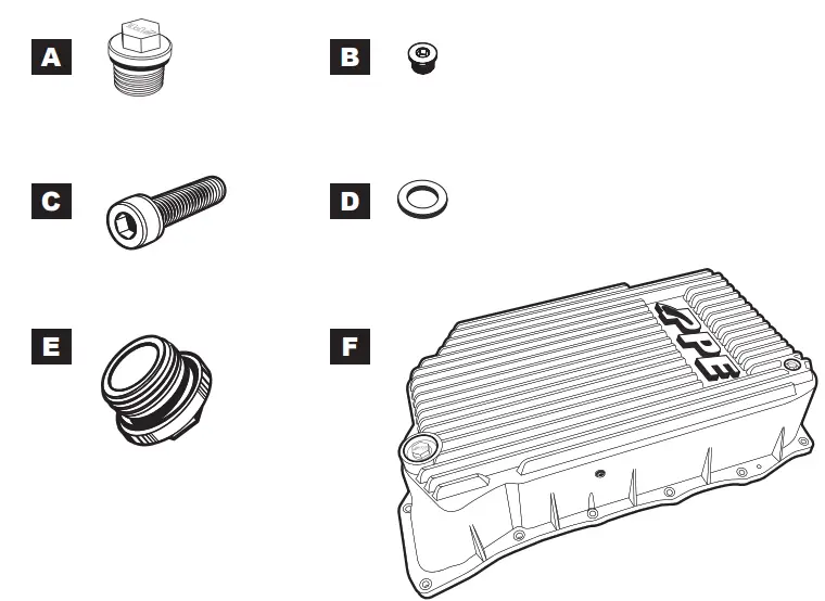 PPE 128051400 Heavy-Duty Cast Aluminum Deep Transmission Pan GM 10L1000 Transmission - fig