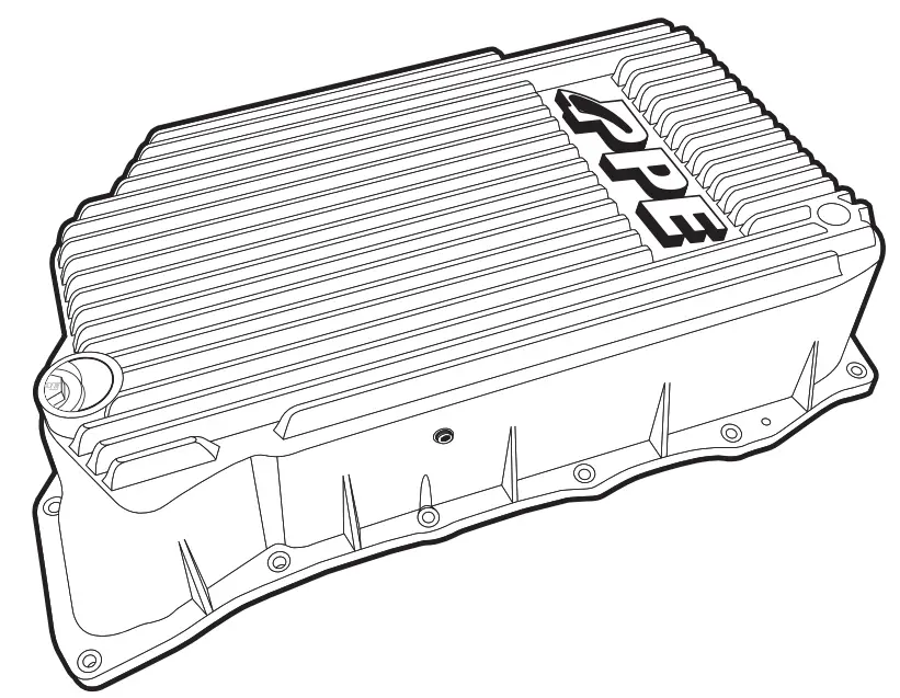 PPE 128051400 Heavy-Duty Cast Aluminum Deep Transmission Pan GM 10L1000 Transmission