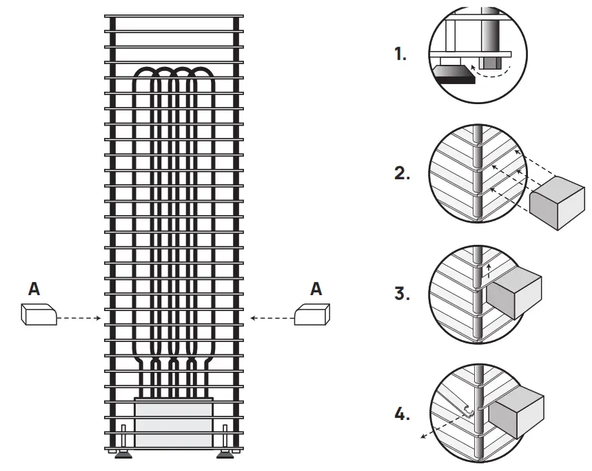 HUUM H1004L03 Cliff Electric Sauna Heater - fig 4