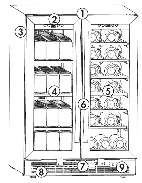 Danby-DBC052A1BSS-5.2-cu- ft.-Built-in-Beverage-Center-04
