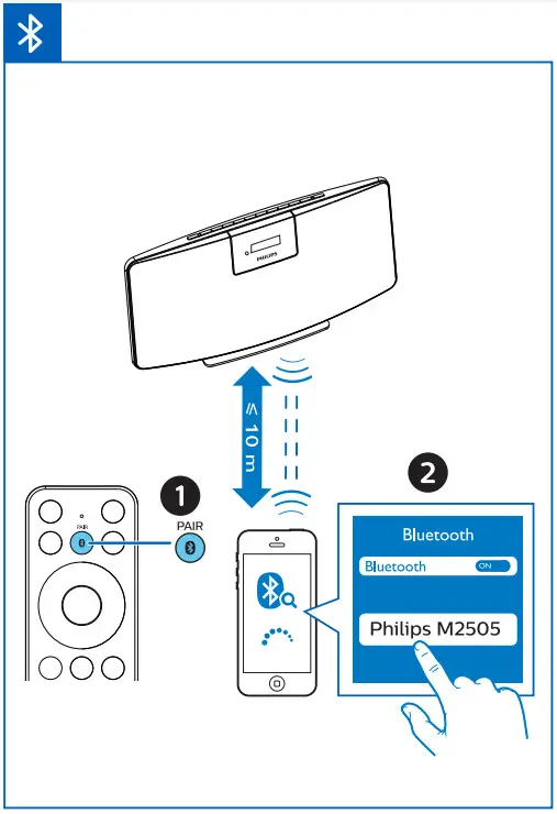 PHILIPS TAM2505 digital DAB+ Radio Bluetooth - 6