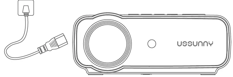 USSUNNY GC333 Projector with 5G WiFi and Bluetooth 05