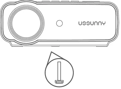 USSUNNY GC333 Projector with 5G WiFi and Bluetooth 09