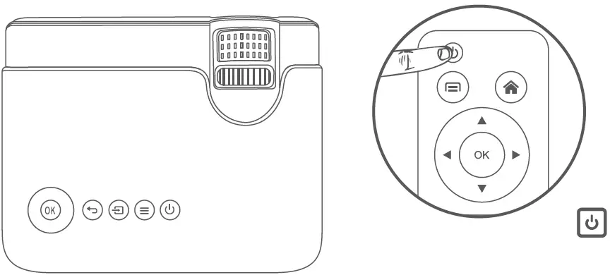 USSUNNY GC333 Projector with 5G WiFi and Bluetooth 11