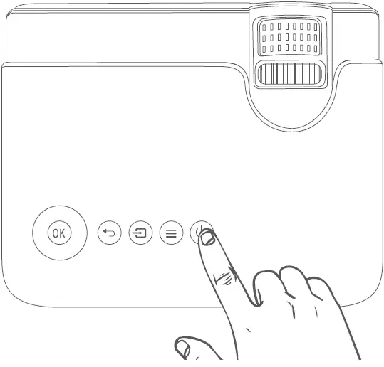 USSUNNY GC333 Projector with 5G WiFi and Bluetooth 28.