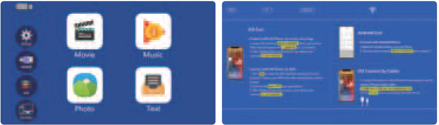 USSUNNY GC333 Projector with 5G WiFi and Bluetooth 35