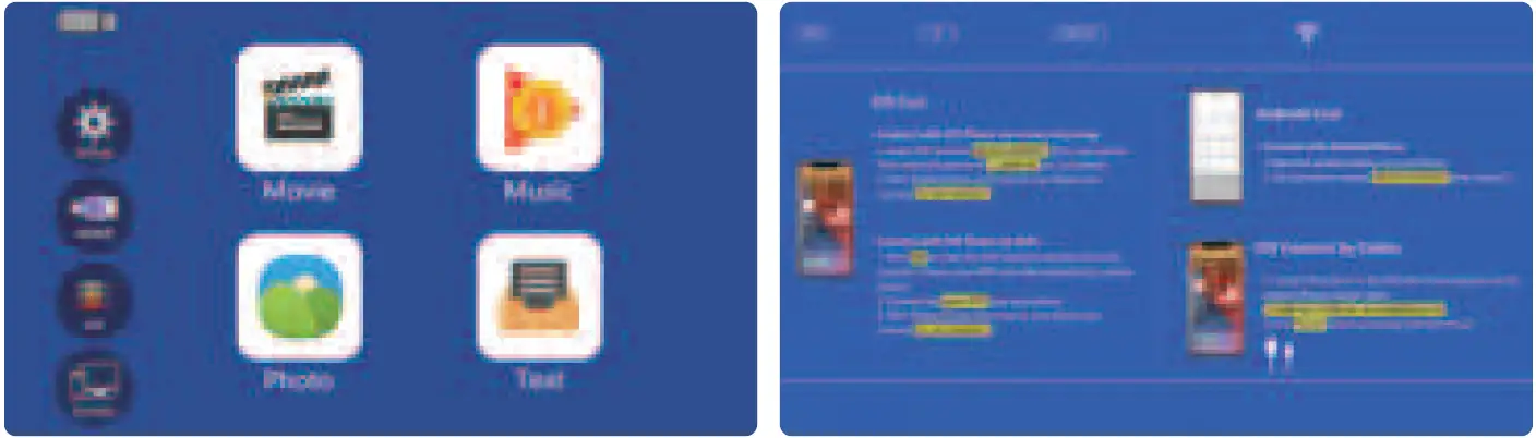 USSUNNY GC333 Projector with 5G WiFi and Bluetooth 38