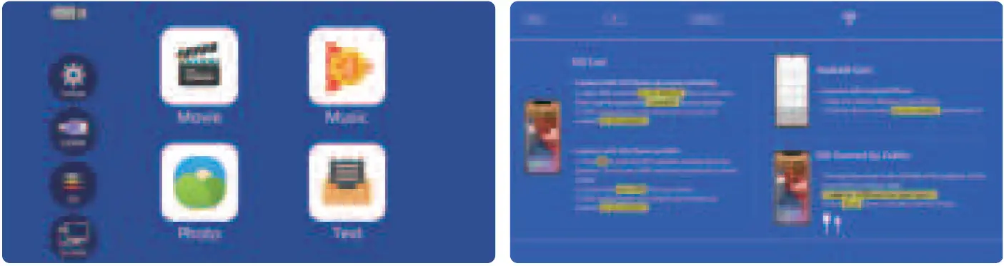 USSUNNY GC333 Projector with 5G WiFi and Bluetooth 40