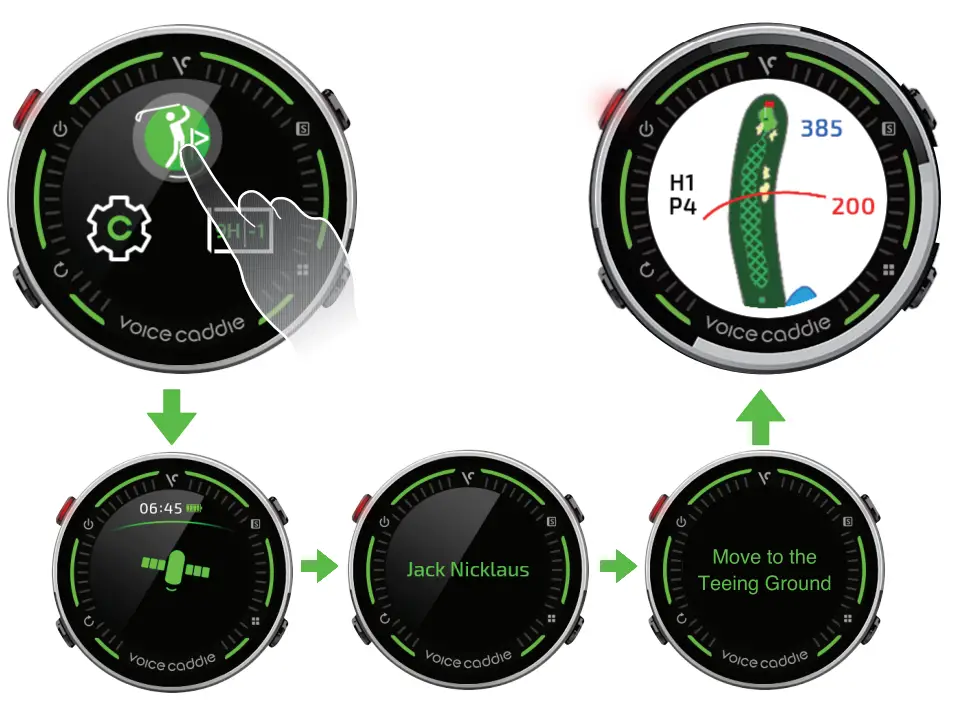 VOICE CADDIE G1 GPS Golf Mode Smartwatch-fig8