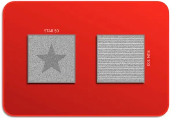 LANG-STEREOPAD 501 STAR 1000 Magnetic Test Card - invisible.