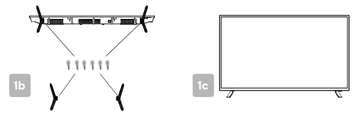 kogan KALED50RU9210SUA 50 inch Smart HDR 4K UHD LED TV - Assembly