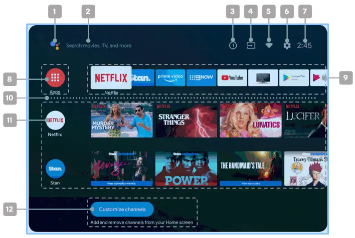 kogan KALED50RU9210SUA 50 inch Smart HDR 4K UHD LED TV - Connect To the antena
