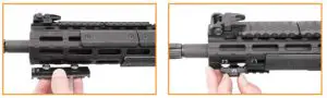 UTG Pro Super Slim SD Rail System-position