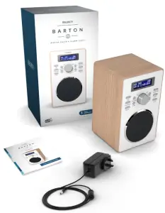 MAJORITY BARTON Digital Radio &amp Alarm Clock -UK Power Supply