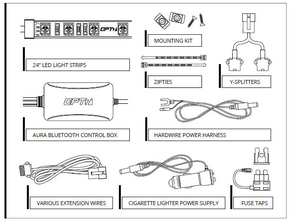 OPT7 B00ZJV5BYK Aura Pro Boat Interior LED Lighting Kit fig 1