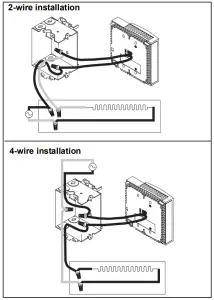 Honeywell RLV430 Programmable Thermostat-Connect the thermostat