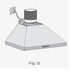 Westinghouse Canopy Rangehood WRC604 - figure 12