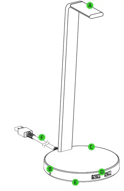 RAZER RC21-01510100-R3U1 Base Station V2 Chroma RGB Lighting User Guide - What's inside