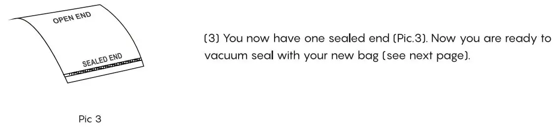 FRESKO V8 Automatic Vacuum Sealer User Guide - How to make a Bag form a Fresko Vacuum Seal Roll