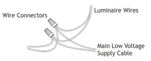 AMP Lighting VAC-HS-6718-YMP Low Voltage Landscape-- Connections