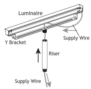 AMP Lighting VAC-HS-6718-YMP Low Voltage Landscape--Install Riser