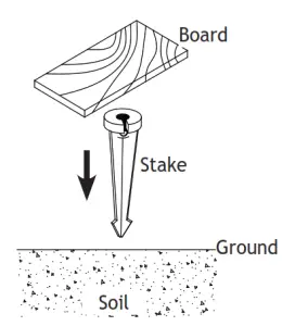 AMP Lighting VAC-HS-6718-YMP Low Voltage Landscape-- Install Stake