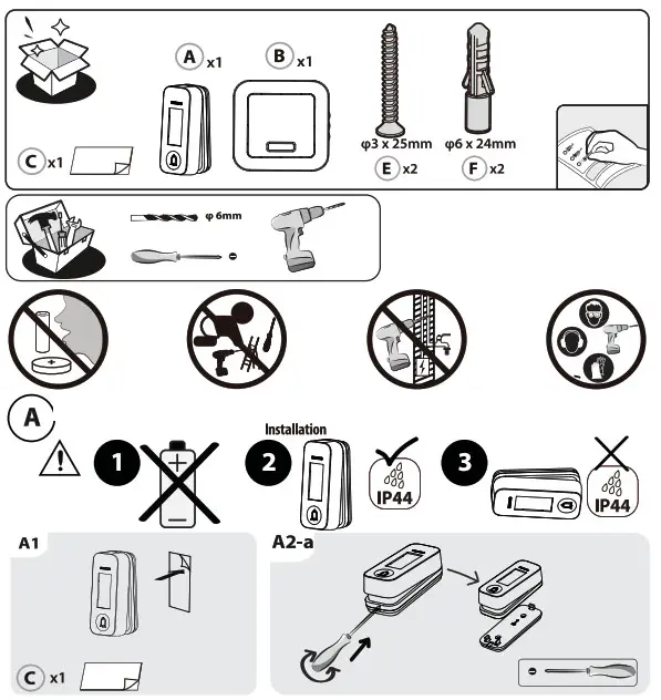 lexman D06 Wireless Doorbell without Battery- Install