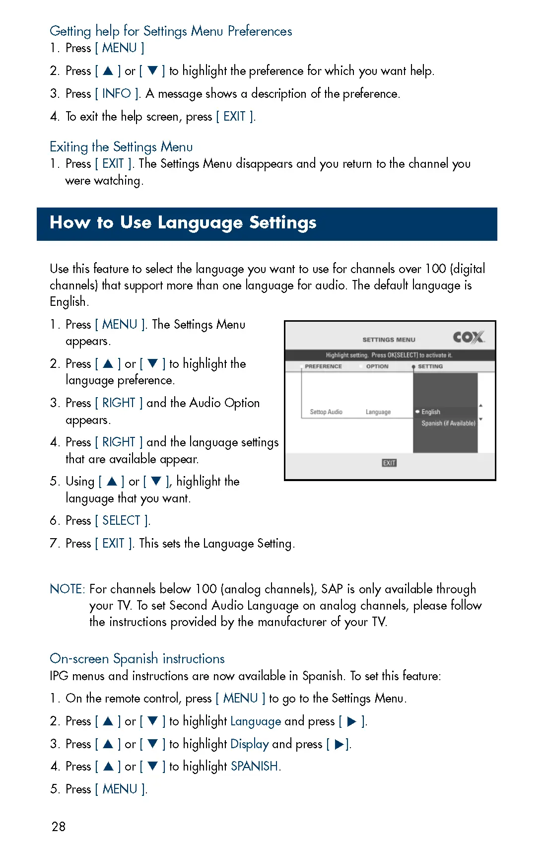 Cox Motorola Business TV