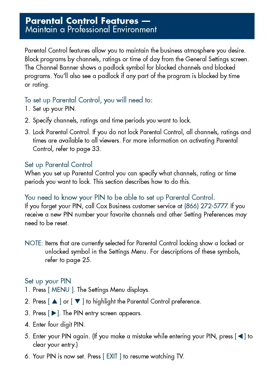 Cox Motorola Business TV