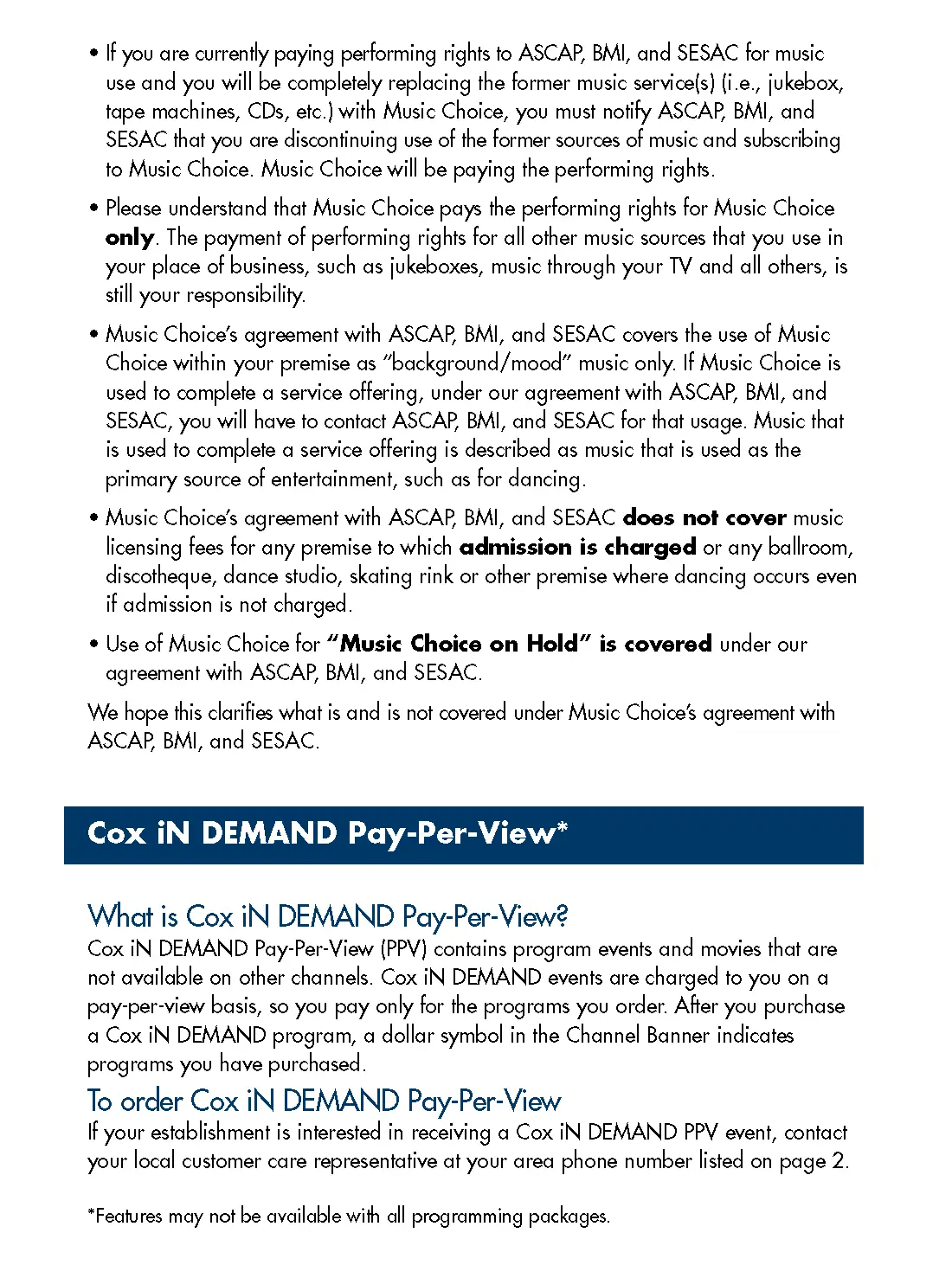 Cox Motorola Business TV