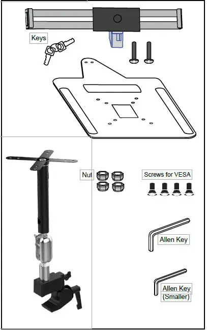 CTA LT-SAM Laptop Security Arm with VESA Mounting Base fig1