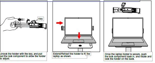 CTA LT-SAM Laptop Security Arm with VESA Mounting Base fig6