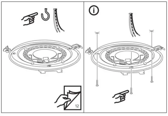 IKEA 303.597.71 NYMÅNE LED Ceiling Lamp - figure 4