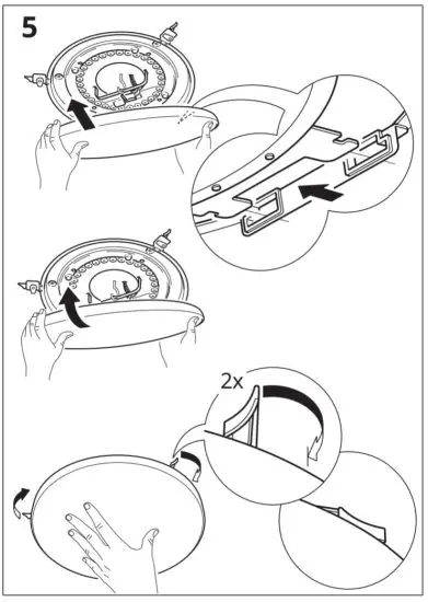 IKEA 303.597.71 NYMÅNE LED Ceiling Lamp - figure 7